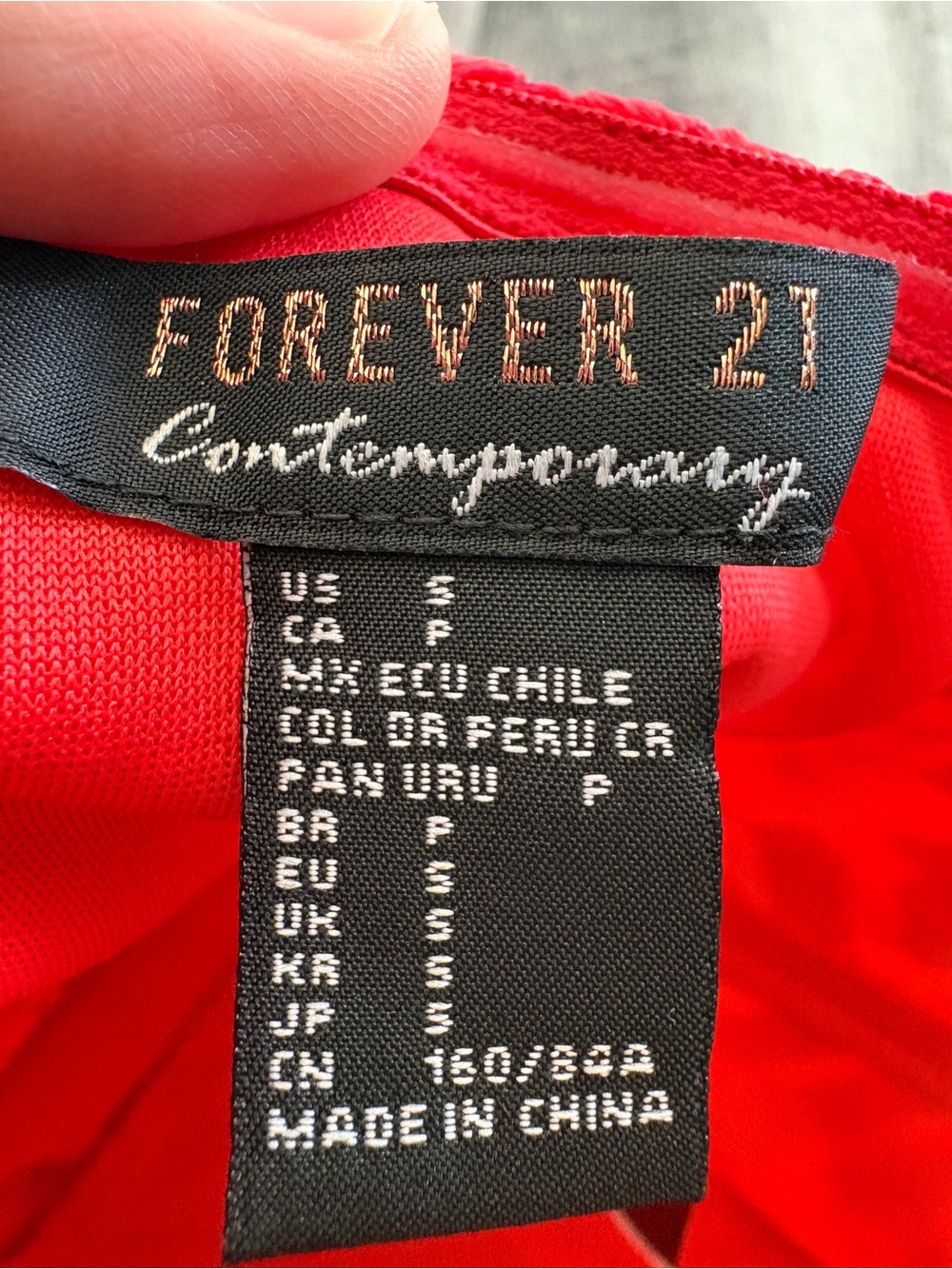 Forever 21 Red Contemporary Women’s Dress